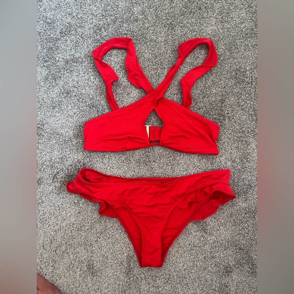 For Love & Lemons ruffled bikini